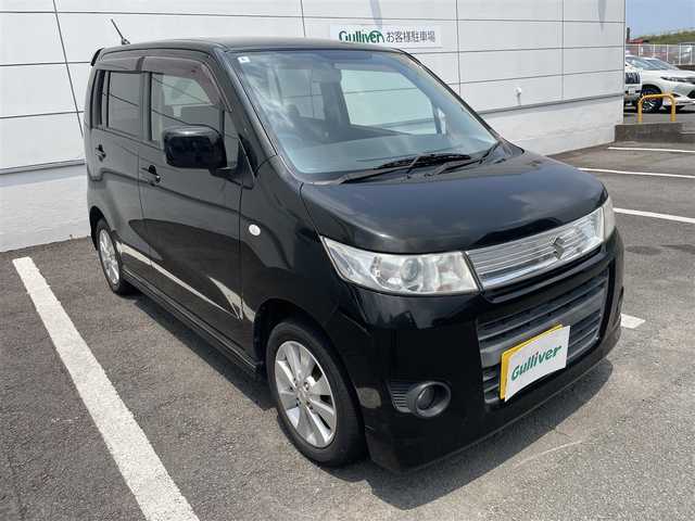 スズキ ワゴンＲ スティングレー X 長崎県 2010(平22)年 10.6万km スパークブラックパール 純正CD/スマートキー/プッシュスタート/電動格納ミラー/フォグランプ/純正14インチAW