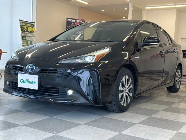 トヨタ プリウス A 岐阜県 2019(令1)年 7.8万km アティチュードブラックマイカ ワンオーナー/トヨタセーフティセンス/レーダークルーズコントロール/レーンキープ/オートマチックハイビーム/純正８インチナビ /フルセグTV/Bluetooth/バックカメラ/フロントカメラ/ドライブレコーダー/ヘッドアップディスプレイ/LEDヘッドライト/LEDフォグライト