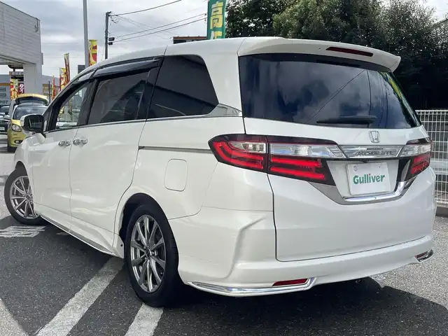 ホンダ オデッセイ アブソルート 埼玉県 2014(平26)年 9.9万km ホワイトオーキッドパール 純正エアロ/ハーフレザーシート/エマージェンシーストップシグナル/シティブレーキアクティブシステム/誤発進抑制機能/クルーズコントロール/社外メモリーナビ/【AVIC-RZ712】/DTV/DVD/BT/USB/SD/AUX/HDMI/iPod/社外フリップダウンモニター/【TVM-FW1000】/両側パワースライドドア/バックカメラ/社外17インチAW/社外車高調/アイドリングストップ/パドルシフト/LEDアウターウェルカムライト/社外ドライブレコーダー前後/【VREC-DH301D】/ドアバイザー/LEDヘッドライト/フォグライト/ビルトインETC/プッシュスタート/スマートキー