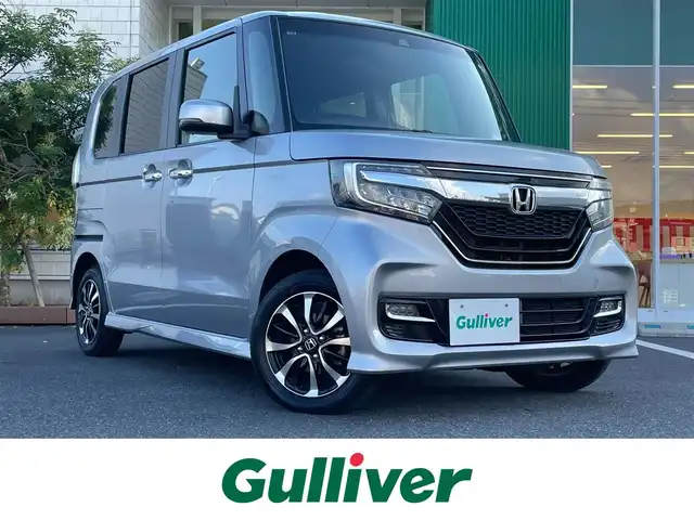 ホンダ Ｎ ＢＯＸ G L ホンダセンシング 岡山県 2019(令1)年 5.5万km ルナシルバーM 社外メモリナビ　AVIC-RZ402/Bluetooth、CD、DVD、AM、FM、AUX/バックカメラ/ETC/前席シートヒーター/片側パワースライドドア/USB充電ポート/オートライト/レーダークルーズコントロール/ホンダセンシング/ロールサンシェード/スマートキー/プッシュスタート