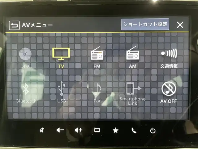 スズキ スペーシア ギア マイスタイル 鹿児島県 2023(令5)年 2.7万km オフブルーメタリック/ホワイト2トーン 純正ナビ/(フルセグTV/Bluetooth/DVD/CD)/全方位モニター/ヘッドアップディスプレイ/スズキセーフティサポート/　・デュアルカメラブレーキサポート/　・誤発進抑制機能/　・車線逸脱抑制機能/　・ふらつき警報機能/　・先行車発進お知らせ機能/　・アダプティブクルーズコントロール/　・標識認識機能/　・ハイビームアシスト/前席シートヒーター/両側パワースライドドア/ロールサンシェード/前後ドライブレコーダー/ETC/純正ドアバイザー/LEDヘッドライト/フォグランプ