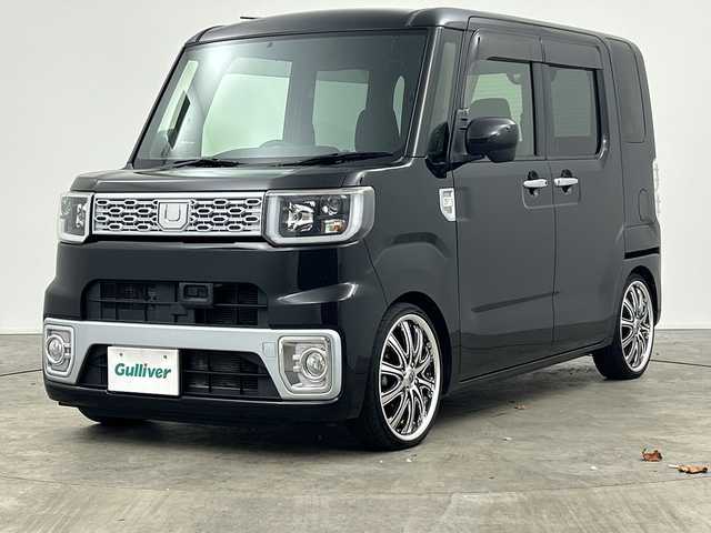 ダイハツ ウェイク X SA 三重県 2015(平27)年 6.7万km ブラックマイカメタリック /禁煙車//純正ナビ/・フルセグ・Bluetooth・CD・DVD・USB//バックカメラ//スマートアシスト//両側パワースライドドア//衝突軽減ブレーキ//プッシュスタート//スマートキー//ETC//純正フロアマット//オートライト//車高調