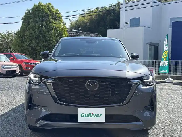 マツダ ＣＸ－６０ XD HV エクスクルーシブスポーツ 熊本県 2022(令4)年 3.2万km マシーングレープレミアムM ワンオーナー/BOSEプレミアムサウンド/ナビ機能付き純正ディスプレイオーディオ/【フルセグTV/Bluetooth/USB]/全周囲モニター/バックカメラ/ヘットアップディスプレイ/衝突軽減システム/レーダークルーズコントロール/レーンキープアシスト/ダウンヒルアシストコントロール/コーナーセンサー/レザーシート/前席パワーシート/前席シートヒーター/前席エアシート/電動リアゲート/純正20インチアルミホイール/オートLEDライト/オートマチックハイビーム/ビルトインETC/ドライブレコーダー/AC100V充電/横滑り防止装置/盗難防止装置/3列シート/純正フロアマット/ダブル＋サイドエアバック/プッシュスタート/スマートキー/スペアキー/取扱説明書/保証書