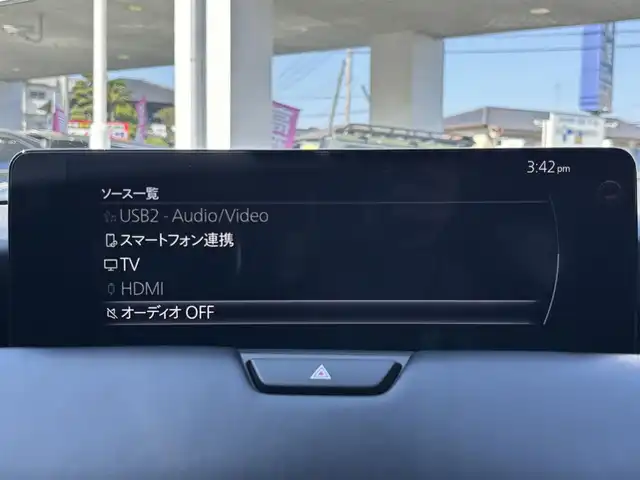 マツダ ＣＸ－６０ XD HV エクスクルーシブスポーツ 熊本県 2022(令4)年 3.2万km マシーングレープレミアムM ワンオーナー/BOSEプレミアムサウンド/ナビ機能付き純正ディスプレイオーディオ/【フルセグTV/Bluetooth/USB]/全周囲モニター/バックカメラ/ヘットアップディスプレイ/衝突軽減システム/レーダークルーズコントロール/レーンキープアシスト/ダウンヒルアシストコントロール/コーナーセンサー/レザーシート/前席パワーシート/前席シートヒーター/前席エアシート/電動リアゲート/純正20インチアルミホイール/オートLEDライト/オートマチックハイビーム/ビルトインETC/ドライブレコーダー/AC100V充電/横滑り防止装置/盗難防止装置/3列シート/純正フロアマット/ダブル＋サイドエアバック/プッシュスタート/スマートキー/スペアキー/取扱説明書/保証書