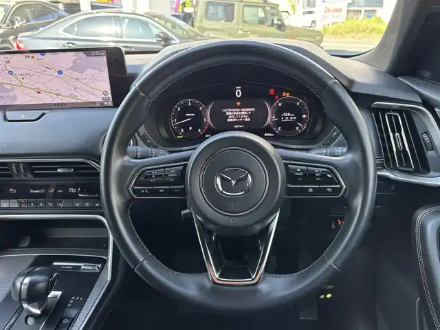 マツダ ＣＸ－６０ XD HV エクスクルーシブスポーツ 熊本県 2022(令4)年 3.2万km マシーングレープレミアムM ワンオーナー/BOSEプレミアムサウンド/ナビ機能付き純正ディスプレイオーディオ/【フルセグTV/Bluetooth/USB]/全周囲モニター/バックカメラ/ヘットアップディスプレイ/衝突軽減システム/レーダークルーズコントロール/レーンキープアシスト/ダウンヒルアシストコントロール/コーナーセンサー/レザーシート/前席パワーシート/前席シートヒーター/前席エアシート/電動リアゲート/純正20インチアルミホイール/オートLEDライト/オートマチックハイビーム/ビルトインETC/ドライブレコーダー/AC100V充電/横滑り防止装置/盗難防止装置/3列シート/純正フロアマット/ダブル＋サイドエアバック/プッシュスタート/スマートキー/スペアキー/取扱説明書/保証書