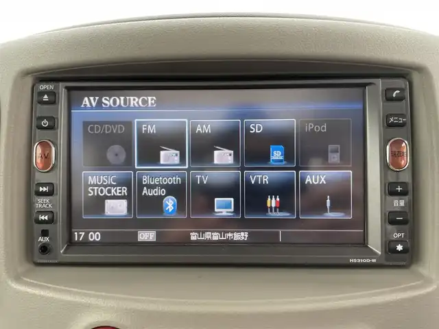 日産 キューブ 15X Mセレクション 富山県 2011(平23)年 2.5万km サファイアブラック 純正HDDナビ/フルセグ/バックカメラ/ETC/スマートキー/プッシュスタート/純正フロアマット