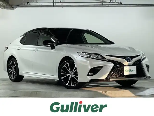 トヨタ カムリ WSレザーパッケージ 広島県 2020(令2)年 5.7万km アティチュードブラックマイカ/プラチナホワイトパールマイカ 純正メーカーOPナビ/Bluetooth/USB/バックカメラ/レーダークルーズコントロール/レザーシート/シートヒーター /パワーシート/クリアランスソナー /BSM/RCTA/LEDオートライト/オートマチックハイビーム /ドライブレコーダー/ビルトインETC/スマートキー/プッシュスタート/純正フロアマット