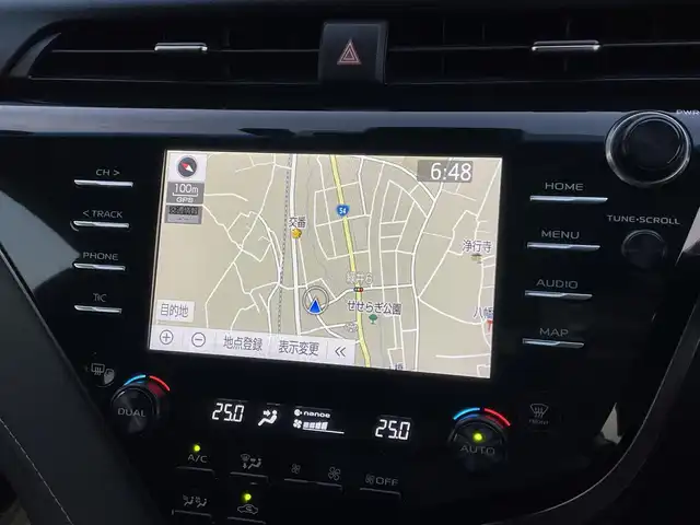 トヨタ カムリ WSレザーパッケージ 広島県 2020(令2)年 5.7万km アティチュードブラックマイカ/プラチナホワイトパールマイカ 純正メーカーOPナビ/Bluetooth/USB/バックカメラ/レーダークルーズコントロール/レザーシート/シートヒーター /パワーシート/クリアランスソナー /BSM/RCTA/LEDオートライト/オートマチックハイビーム /ドライブレコーダー/ビルトインETC/スマートキー/プッシュスタート/純正フロアマット