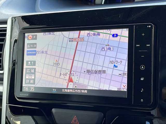 ダイハツ タント カスタム X 道東・釧路十勝 2017(平29)年 5.7万km パールホワイトⅢ 4WD/純正ナビ/・フルセグ/BT/CD/DVD/ラジオ/片側パワースライドドア/運転席シートヒーター/アイドリングストップ/ETC/プッシュスタート/スマートキー/電動格納ミラー/フロアマット/ドアバイザー