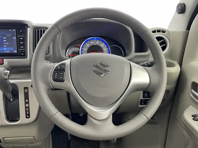 スズキ エブリィ ワゴン PZターボ スペシャル 群馬県 2023(令5)年 0.5万km パールホワイト 禁煙車　社外ナビ　バックカメラ　Bluetooth　フルセグ　両側パワースライドドア　衝突軽減システム　シートヒーター　オートマチックハイビーム　コーナーセンサー　横滑り防止装置　アイドリングストップ　プッシュスタート　スマートキー