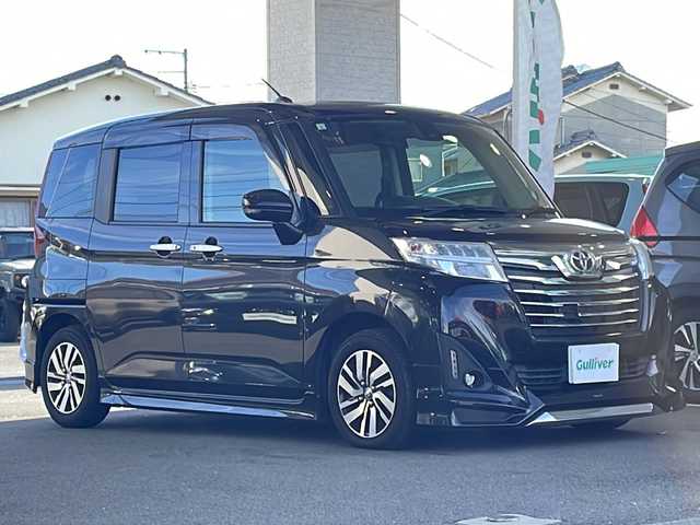 トヨタ ルーミー カスタムG S 愛媛県 2017(平29)年 5.3万km ブラックマイカメタリック 純正ナビ/・フルセグ/Bluetooth/DVD/バックカメラ/ETC/両側パワースライドドア/モデリスタエアロ/衝突被害軽減システム/クルーズコントロール/純正アルミホイール/コーナーセンサー/オートライト/アイドリングストップ/スマートキー/プッシュスタート