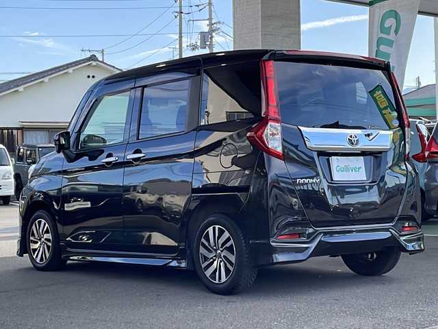 トヨタ ルーミー カスタムG S 愛媛県 2017(平29)年 5.3万km ブラックマイカメタリック 純正ナビ/・フルセグ/Bluetooth/DVD/バックカメラ/ETC/両側パワースライドドア/モデリスタエアロ/衝突被害軽減システム/クルーズコントロール/純正アルミホイール/コーナーセンサー/オートライト/アイドリングストップ/スマートキー/プッシュスタート