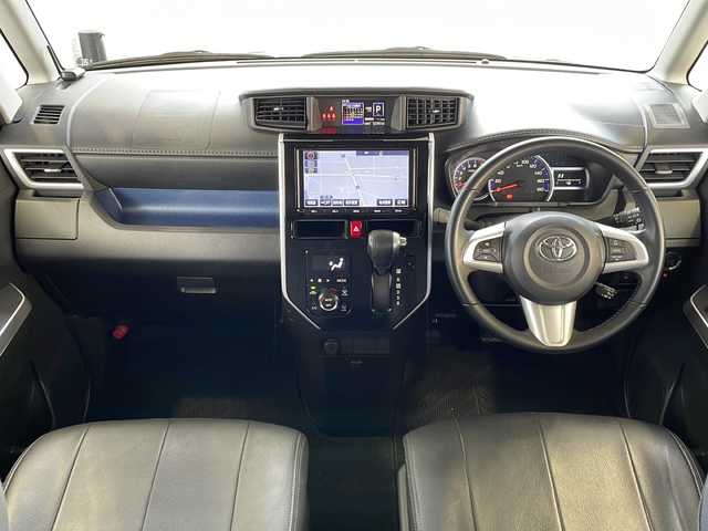 トヨタ ルーミー カスタムG S 愛媛県 2017(平29)年 5.3万km ブラックマイカメタリック 純正ナビ/・フルセグ/Bluetooth/DVD/バックカメラ/ETC/両側パワースライドドア/モデリスタエアロ/衝突被害軽減システム/クルーズコントロール/純正アルミホイール/コーナーセンサー/オートライト/アイドリングストップ/スマートキー/プッシュスタート