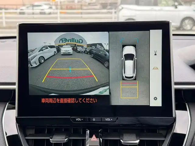 トヨタ カローラ クロス ハイブリッド Z 滋賀県 2025(令7)年 0.1万km未満 アティチュードブラックマイカ ワンオーナー/10.5インチディスプレイオーディオ/　（コネクティッドナビ 対応）plus/　フルセグ Bluetooth AM FM/パノラミックビューモニター/パノラマルーフ/トヨタチームメイト/アドバンスドパーク/アドバンスドドライブ/ブラインドスポットモニター/スペヤタイヤ/置くだけ充電/イルミネーテッドエントリーシステム/ETC2.0/Toyota Safety Sense/プリクラッシュッセーフティー/レーントレーシングアシスト/レーンディパーチャーアシスト/レーダークルーズコントロール/オートマチックハイビーム/ロードサインアシスト/ドライバー異常時対応システム/プロアクティブドライビングアシスト/発進遅れ告知機能/ブラインドスポットモニター/純正ドライブレコーダー/純正18インチアルミ/スマートキー×2/プッシュスタート/
