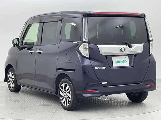 トヨタ ルーミー カスタムG 新潟県 2021(令3)年 2.5万km クールバイオレットクリスタルシャイン ４WD/スマートアシスト/両側パワースライドドア/レーダークルーズコントロール/HIDオートライト/純正14インチアルミホイール付/アイドリングストップ/電動格納ミラー/電動パーキングブレーキ/オートブレーキホールド/スペアキー/スマートキー