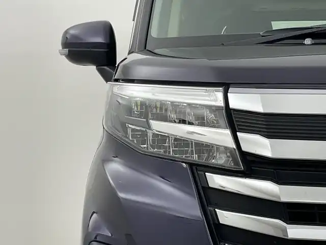 トヨタ ルーミー カスタムG 新潟県 2021(令3)年 2.5万km クールバイオレットクリスタルシャイン ４WD/スマートアシスト/両側パワースライドドア/レーダークルーズコントロール/HIDオートライト/純正14インチアルミホイール付/アイドリングストップ/電動格納ミラー/電動パーキングブレーキ/オートブレーキホールド/スペアキー/スマートキー