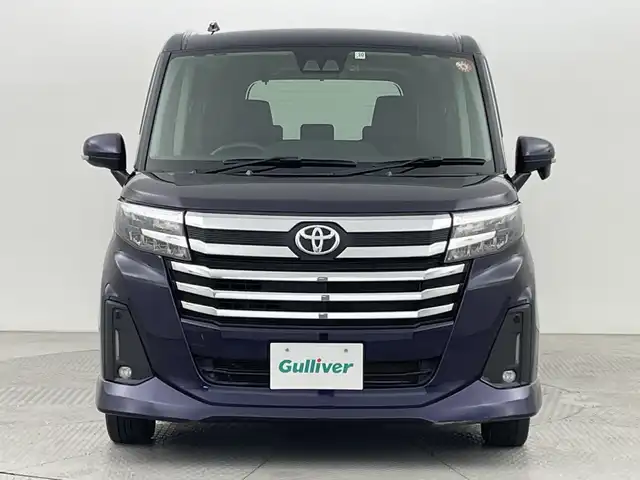 トヨタ ルーミー カスタムG 新潟県 2021(令3)年 2.5万km クールバイオレットクリスタルシャイン ４WD/スマートアシスト/両側パワースライドドア/レーダークルーズコントロール/HIDオートライト/純正14インチアルミホイール付/アイドリングストップ/電動格納ミラー/電動パーキングブレーキ/オートブレーキホールド/スペアキー/スマートキー