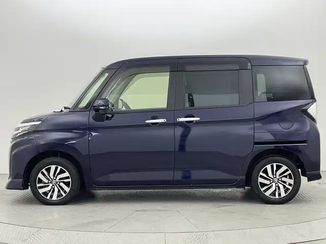 トヨタ ルーミー カスタムG 新潟県 2021(令3)年 2.5万km クールバイオレットクリスタルシャイン ４WD/スマートアシスト/両側パワースライドドア/レーダークルーズコントロール/HIDオートライト/純正14インチアルミホイール付/アイドリングストップ/電動格納ミラー/電動パーキングブレーキ/オートブレーキホールド/スペアキー/スマートキー