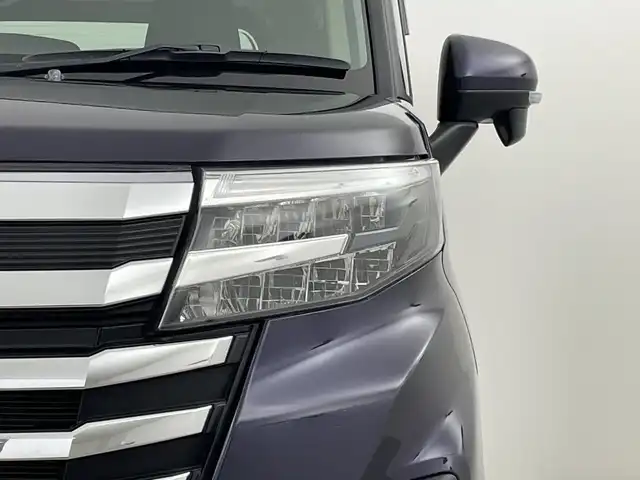 トヨタ ルーミー カスタムG 新潟県 2021(令3)年 2.5万km クールバイオレットクリスタルシャイン ４WD/スマートアシスト/両側パワースライドドア/レーダークルーズコントロール/HIDオートライト/純正14インチアルミホイール付/アイドリングストップ/電動格納ミラー/電動パーキングブレーキ/オートブレーキホールド/スペアキー/スマートキー