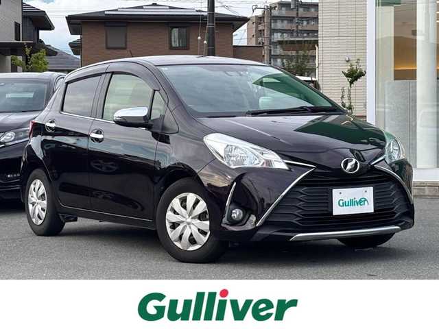 トヨタ ヴィッツ ジュエラ 静岡県 2017(平29)年 5.3万km ボルドーマイカメタリック パワーステアリング/パワーウィンドウ/アイドリングストップ/オートエアコン/ETC/バックカメラ/SDナビ（CD/DVD/BT/フルセグ）/ドライブレコーダー前後/純正フロアマット/ABS/横滑り防止装置/レーンキープアシスト/オートライト/オートマチックハイビーム/Wエアバック/衝突軽減システム