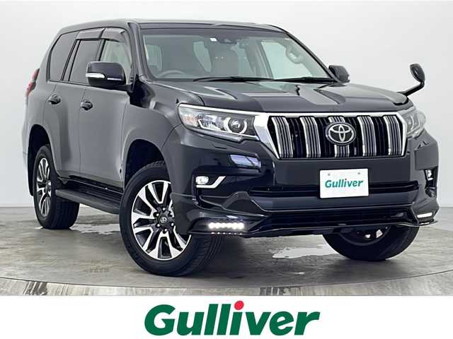 トヨタ ランドクルーザー プラド TX Lパッケージ 宮城県 2023(令5)年 1.1万km ブラック ワンオーナー//4WD//寒冷地仕様//サンルーフ//ベージュレザーシート//純正オプションエアロ//純正オプションTコネクトナビ/・フルセグ/Bluetooth//前席パワーシート//前席シートヒーター//前席エアーシート//トヨタセーフティーセンス/・プリクラッシュセーフティー/・レーンディパーチャーアラート/・パーキングサポートブレーキ/・ロードサインアシスト/・ブラインドスポットモニター/・アダプティブクルーズコントロール//前後コーナーセンサー//純正19インチアルミホイール//純正LEDヘッドライト//フォグランプ//ウッドコンビステアリング//ビルトインETC2.0//サイド＆カーテンエアバッグ//保証書