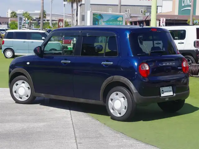 スズキ ラパン モード 千葉県 2019(令1)年 3.4万km ノクターンブルーパール デュアルセンサーブレーキサポート/社外メモリーナビ/ワンセグTV/【DVD/CD再生機能　Bluetooth接続】/全方位モニター/前席シートヒーター/革巻きステアリング/ETC/HIDヘッドライト/リアコーナーセンサー/携帯リモコン
