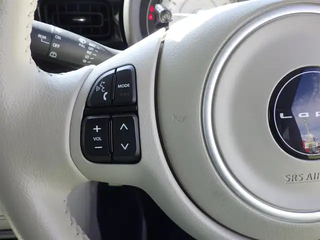 スズキ ラパン モード 千葉県 2019(令1)年 3.4万km ノクターンブルーパール デュアルセンサーブレーキサポート/社外メモリーナビ/ワンセグTV/【DVD/CD再生機能　Bluetooth接続】/全方位モニター/前席シートヒーター/革巻きステアリング/ETC/HIDヘッドライト/リアコーナーセンサー/携帯リモコン