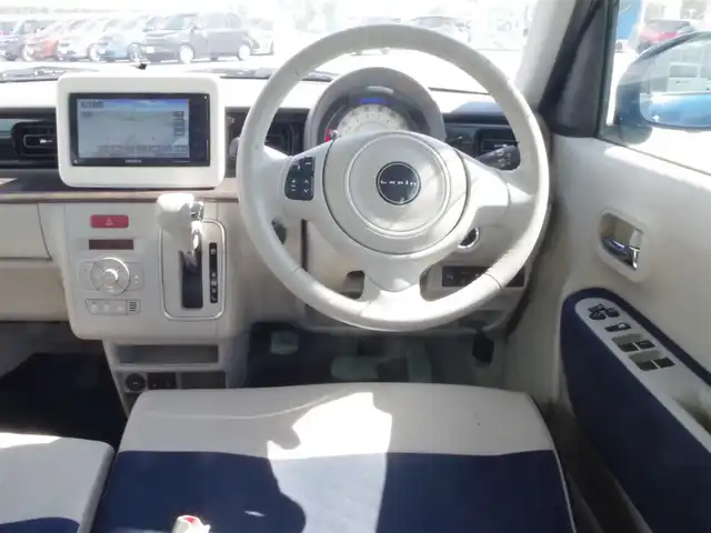 スズキ ラパン モード 千葉県 2019(令1)年 3.4万km ノクターンブルーパール デュアルセンサーブレーキサポート/社外メモリーナビ/ワンセグTV/【DVD/CD再生機能　Bluetooth接続】/全方位モニター/前席シートヒーター/革巻きステアリング/ETC/HIDヘッドライト/リアコーナーセンサー/携帯リモコン