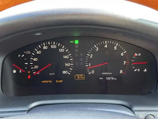 トヨタ セルシオ Bタイプ eRバージョン 群馬県 2002(平14)年 7.4万km ホワイトパールクリスタルシャイン 純正メモリナビ/　　ワンセグ/CD/MD/    FM/AM/サンルーフ/クルーズコントロール/黒革シート/前席パワーシート/前席シートヒーター/オートライト/フォグランプ/木目調内装/純正17AW/純正フロアマット/スマートキー2本/ETC