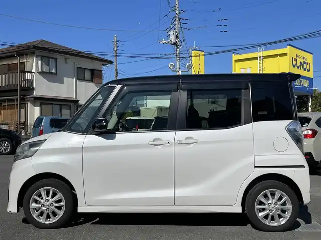 日産 デイズ ルークス ハイウェイスターX 山梨県 2015(平27)年 9.1万km アメジストブラック/シルキーホワイト (株)IDOMが運営する【じしゃロン甲府店】の自社ローン専用車両になります。/こちらは現金またはオートローンご利用時の価格です。自社ローンご希望の方は別途その旨お申付け下さい/純正メモリーナビ/（フルセグTV・DVD・CD・SD・USB・BTオーディオ)/アラウンドビューモニター/エマージェンシーブレーキ/左後オートスライドドア/スマートキー/キセノンヘッドライト/フォグランプ/オートライト/新車時保証書/取扱説明書