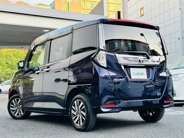 トヨタ ルーミー カスタムG 神奈川県 2025(令7)年 0.1千km クールバイオレットクリスタルシャイン ワンオーナー/純正9インチディスプレイオーディオ/・DTV/Bluetooth/Apple CarPlay/バックカメラ/全方位モニタ/前後ドライブレコーダー/前席シートヒーター/両側パワースライドドア/スマートアシスト/・衝突警報機能/・衝突回避支援ブレーキ機能/・誤発進抑制機能/・車線逸脱警報機能/・ふらつき警報/・先行車発進お知らせ機能/・標識認識機能/・アダプティブクルーズコントロール/・アダプティブドライビングビーム/コーナーセンサー/純正14インチアルミホイール/純正LEDヘッドライト/フォグランプ/登録時走行距離25km/ビルトインETC/アイドリングストップ/プッシュEgスタート/ストップ/スマートキー×2/取扱説明書/新車時保証書