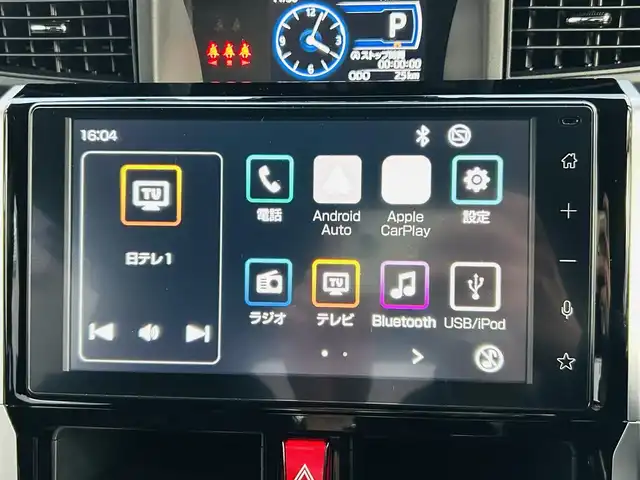 トヨタ ルーミー カスタムG 神奈川県 2025(令7)年 0.1千km クールバイオレットクリスタルシャイン ワンオーナー/純正9インチディスプレイオーディオ/・DTV/Bluetooth/Apple CarPlay/バックカメラ/全方位モニタ/前後ドライブレコーダー/前席シートヒーター/両側パワースライドドア/スマートアシスト/・衝突警報機能/・衝突回避支援ブレーキ機能/・誤発進抑制機能/・車線逸脱警報機能/・ふらつき警報/・先行車発進お知らせ機能/・標識認識機能/・アダプティブクルーズコントロール/・アダプティブドライビングビーム/コーナーセンサー/純正14インチアルミホイール/純正LEDヘッドライト/フォグランプ/登録時走行距離25km/ビルトインETC/アイドリングストップ/プッシュEgスタート/ストップ/スマートキー×2/取扱説明書/新車時保証書