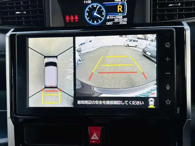 トヨタ ルーミー カスタムG 神奈川県 2025(令7)年 0.1千km クールバイオレットクリスタルシャイン ワンオーナー/純正9インチディスプレイオーディオ/・DTV/Bluetooth/Apple CarPlay/バックカメラ/全方位モニタ/前後ドライブレコーダー/前席シートヒーター/両側パワースライドドア/スマートアシスト/・衝突警報機能/・衝突回避支援ブレーキ機能/・誤発進抑制機能/・車線逸脱警報機能/・ふらつき警報/・先行車発進お知らせ機能/・標識認識機能/・アダプティブクルーズコントロール/・アダプティブドライビングビーム/コーナーセンサー/純正14インチアルミホイール/純正LEDヘッドライト/フォグランプ/登録時走行距離25km/ビルトインETC/アイドリングストップ/プッシュEgスタート/ストップ/スマートキー×2/取扱説明書/新車時保証書