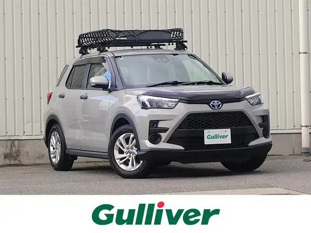 トヨタ ライズ G 山形県 2024(令6)年 0.8万km スムースグレーマイカメタリック 衝突軽減/ワンオーナー/ルーフキャリア/バグガード/Androidナビ/　　【BT フルセグ USB】/全周囲カメラ/LEDオートライト/純正16インチアルミホイール/ドライブレコーダー/コーナーセンサー/アイドリングストップ/ステアリングスイッチ/電動格納ウィンカーミラー/スマートキー/ETC/積込タイヤ/　　【195/65/R16 ノーマル ’24 社外アルミ】