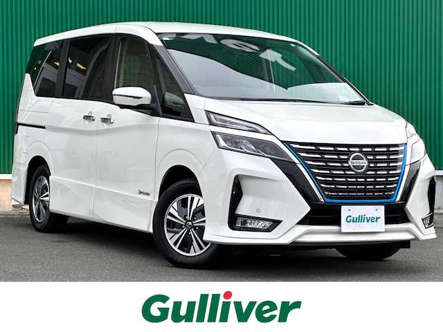日産 セレナ e－パワー ハイウェイスター V 宮城県 2020(令2)年 5.3万km ブリリアントホワイトパール セーフティパックB/・プロパイロット/・SRSエアバッグ（サイド/カーテン）/・インテリジェントアラウンドビューモニター/・インテリジェントパーキングアシスト/・ふらつき警報/・電動パーキングブレーキ/・オートブレーキホールド/寒冷地仕様/・ヒーター付ドアミラー/・ステアリングヒーター/・3列目ヒーターダクト/・リアオートエアコン/・シートヒーター（運転席/助手席）/＝＝＝/インテリジェントエマージェンシーブレーキ/車線逸脱警報/車線逸脱防止支援システム/踏み間違い衝突防止アシスト/後側方衝突防止支援システム/後側方車両検知警報/後退時車両検知警報/純正10インチナビ/・CD/DVD/・Blu-ray/・Bluetooth/・フルセグTV/ビルトインETC/ドライブレコーダー/両側パワースライドドア/ハンズフリーオートスライドドア/電動パーキングブレーキ/ブレーキホールド/LEDヘッドライト/スマートキー×2/エンジンスターター/純正15インチアルミホイール/純正フロアマット