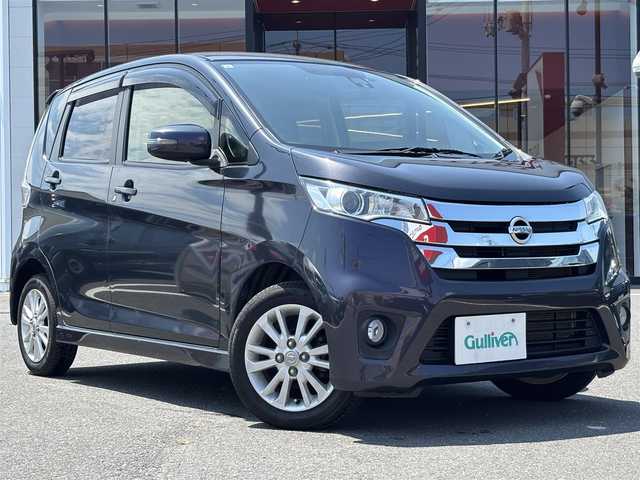 日産 デイズ HWS X Vセレ +SeftyⅡ 宮城県 2015(平27)年 8.5万km プレミアムパープルP 登録時走行距離84483km/社外ドラレコ（前）/衝突軽減/横滑り防止/純正CD/フォグランプ/ウィンカーミラー/純正アルミホイール/電格ミラー