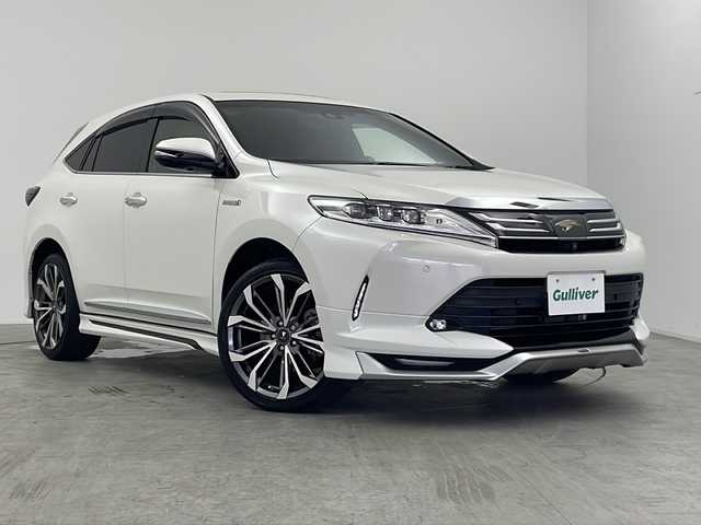 トヨタ ハリアー ハイブリッド プログレス メタル&レザーP 三重県 2020(令2)年 2.5万km ホワイトパールクリスタルシャイン 純正ナビ/・フルセグ・Bluetooth・CD・DVD・Blu-ray・SD/サンルーフ/モデリスタフルエアロ/モデリスタOPAW/JBLサウンド/アラウンドビューモニター/前席パワーシート（運転席メモリ付き）/前席シートヒーター/前席ベンチレーション/パワーバックドア/トヨタセーフティセンス/・プリクラッシュセーフティ/・オートマチックハイビーム/・レーントレーシングアシスト/・レーダークルーズコントロール/・ロードサインアシスト/AC100V/電子パーキング/ビルトインETC2.0/前方ドライブレコーダー