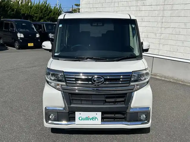 ダイハツ タント カスタム RS トップED SA Ⅲ 山形県 2017(平29)年 9万km パールホワイトⅢ 禁煙車/ターボエンジン/社外SDナビ/・フルセグTV/AM/FM/DVD/Bluetooth/アイドリングストップ/衝突被害軽減ブレーキ/車線逸脱警報/横滑り防止装置/盗難防止装置/LEDヘッドライト/オートライト/オートハイビーム/フロントフォグランプ/両側パワースライドドア/ハーフレザーシート/シートヒーター（D席）/バックカメラ/純正フロアマット/純正ドアバイザー/ETC