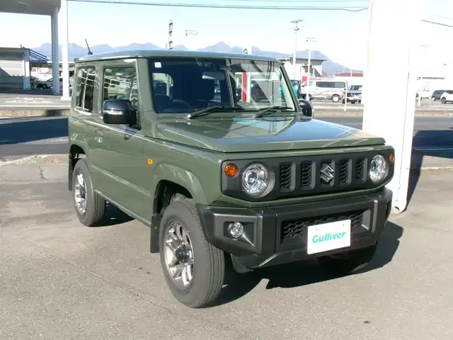 スズキ ジムニー XC 群馬県 2024(令6)年 2.1万km ジャングルグリーン ワンオーナー/スズキセーフティサポート/マッドフラップセット/ビルトインETC/LEDヘッドライト/純正フロアマット/前席シートヒーター/スマートキー×2/保証書＆取説