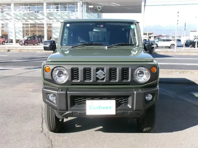 スズキ ジムニー XC 群馬県 2024(令6)年 2.1万km ジャングルグリーン ワンオーナー/スズキセーフティサポート/マッドフラップセット/ビルトインETC/LEDヘッドライト/純正フロアマット/前席シートヒーター/スマートキー×2/保証書＆取説