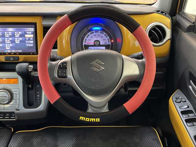 スズキ ハスラー J 新潟県 2019(平31)年 6.4万km アクティブイエロー/ホワイト2トーンルーフ 4WD/純正SDナビ(CN-RZ853)/CD/DVD/BT/フルセグテレビ/バックカメラ/衝突被害軽減ブレーキ/レーンキープアシスト/ベンチシート/シートヒーター/ミラーヒーター/ステアリングスイッチ/スマートキー/プッシュスタート/キセノンヘッドライト/オートライト/フォグランプ/純正15インチアルミホイール