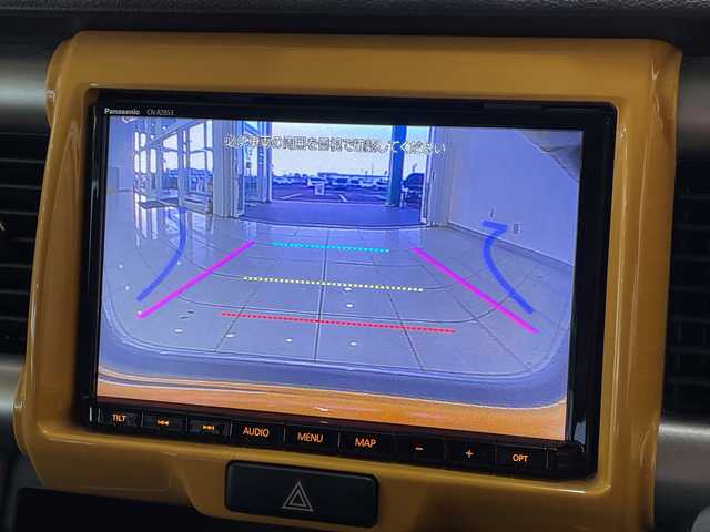 スズキ ハスラー J 新潟県 2019(平31)年 6.4万km アクティブイエロー/ホワイト2トーンルーフ 4WD/純正SDナビ(CN-RZ853)/CD/DVD/BT/フルセグテレビ/バックカメラ/衝突被害軽減ブレーキ/レーンキープアシスト/ベンチシート/シートヒーター/ミラーヒーター/ステアリングスイッチ/スマートキー/プッシュスタート/キセノンヘッドライト/オートライト/フォグランプ/純正15インチアルミホイール