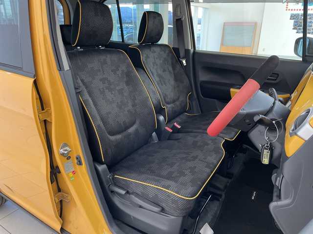 スズキ ハスラー J 新潟県 2019(平31)年 6.4万km アクティブイエロー/ホワイト2トーンルーフ 4WD/純正SDナビ(CN-RZ853)/CD/DVD/BT/フルセグテレビ/バックカメラ/衝突被害軽減ブレーキ/レーンキープアシスト/ベンチシート/シートヒーター/ミラーヒーター/ステアリングスイッチ/スマートキー/プッシュスタート/キセノンヘッドライト/オートライト/フォグランプ/純正15インチアルミホイール