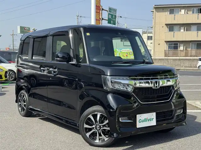 ホンダ Ｎ ＢＯＸ カスタム G L ホンダセンシング 千葉県 2020(令2)年 3.6万km クリスタルブラックパール ワンオーナー/プッシュスタート/Honda SENSING/レーンキープアシスト/クルーズコントロール/純正メモリーナビ/BT/AM/FM/CD/バックカメラ/LEDヘッドライト/ETC/シートヒーターD+N席/両側パワースライドドア/純正フロアマット/革巻きステアリング/純正14インチAW/保証書・取説