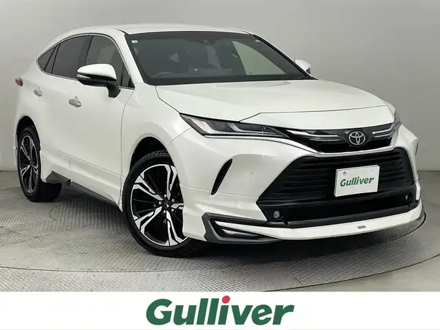 トヨタ ハリアー G 道央・札幌 2020(令2)年 4.6万km ホワイトパールクリスタルシャイン ・ワンオーナー/・４WD/・寒冷地仕様/・モデリスタエアロ/・モデリスタ20インチAW/・純正ディスプレイオーディオナビ/　BT/USB/Miracast/・バックカメラ/・デジタルインナーミラー/・前後ドライブレコーダー/・ビルトインETC/・トヨタセーフティセンス/・プリクラッシュセーフティ/・レーダークルーズコントロール/・レーンキープアシスト/・オートハイビーム/・クリアランスソナー/・パワーバックドア/・ハーフレザーシート/・パワーシート/・LEDヘッドライト/・オートライト/・フォグライト/・プッシュスタート/・スマートキー/・純正エンジンスターター/・純正フロアマット/・ドアバイザー