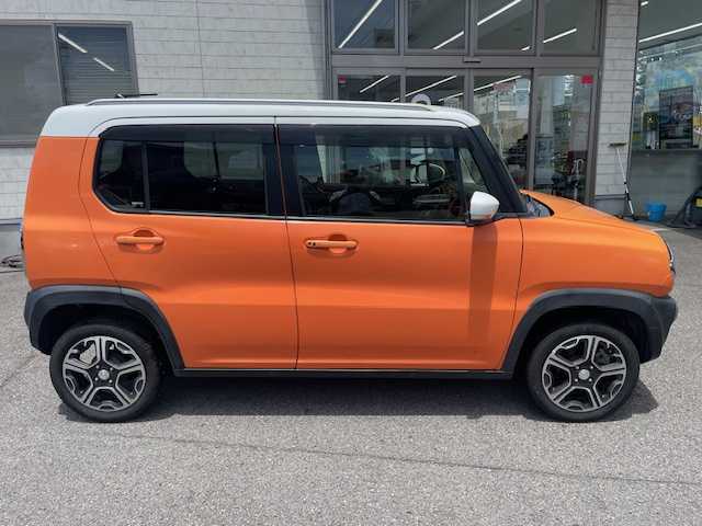 マツダ フレア クロスオーバー XT 愛知県 2014(平26)年 12.8万km パッションオレンジ ホワイト2トーン ワンオーナー/ディスプレイオーディオ/Bluetooth接続/ETCビルトイン/USB入力端子/バックカメラ/シートヒーター/衝突被害軽減システム/横滑り防止装置/ABS/アイドリングストップ/盗難防止装置/オートライト/純正アルミホイール/ベンチシート/フロアマット/電動格納式ミラー/スマートキー/スペアキー/保証書/プッシュスタート