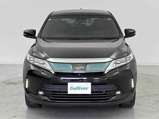 トヨタ ハリアー プログレス 宮城県 2018(平30)年 5.9万km ブラック JBLサウンド/Toyota Safety Sense /・プリクラッシュセーフティ/・レーンディパーチャーアラート/・オートマチックハイビーム/・レーダークルーズコントロール/全周囲カメラ/電動リアゲート/メーカーOP9インチナビ/・BT.USB.AUX.CD.DVD.SD/フルセグTV/ハーフレザーシート/D席パワーシート/ステアリングスイッチ/ビルトインETC/ドライブレコーダー（F）/プッシュスタート/スマートキー×2/カードキー/電動パーキングブレーキ/LEDヘッドライト/LEDヘッドライト/純正フロアマット/純正18インチAW/純正ドアバイザー