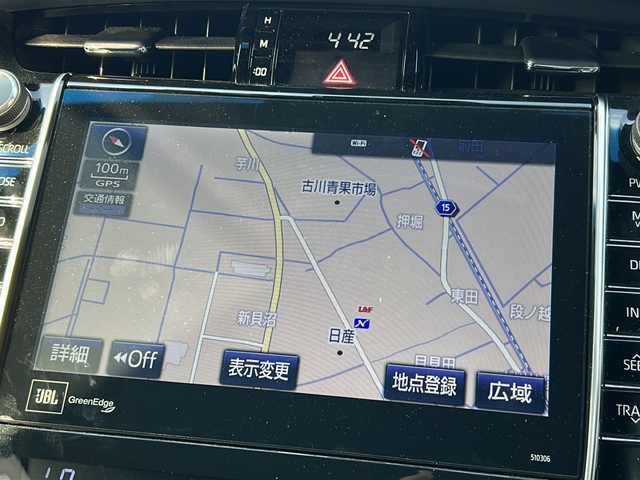 トヨタ ハリアー プログレス 宮城県 2018(平30)年 5.9万km ブラック JBLサウンド/Toyota Safety Sense /・プリクラッシュセーフティ/・レーンディパーチャーアラート/・オートマチックハイビーム/・レーダークルーズコントロール/全周囲カメラ/電動リアゲート/メーカーOP9インチナビ/・BT.USB.AUX.CD.DVD.SD/フルセグTV/ハーフレザーシート/D席パワーシート/ステアリングスイッチ/ビルトインETC/ドライブレコーダー（F）/プッシュスタート/スマートキー×2/カードキー/電動パーキングブレーキ/LEDヘッドライト/LEDヘッドライト/純正フロアマット/純正18インチAW/純正ドアバイザー