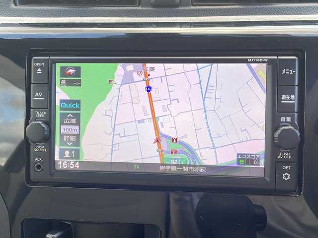 日産 デイズ S 岩手県 2018(平30)年 6.4万km ブラック 4WD/純正ナビ CD/SD/ラジオ/Bluetooth/フルセグテレビ /エマージェンシーブレーキ/横滑り防止機能/D席シートヒーター/社外14inアルミホイール/アイドリングストップ/ステアリングスイッチ/電動格納ミラー/ドアバイザー