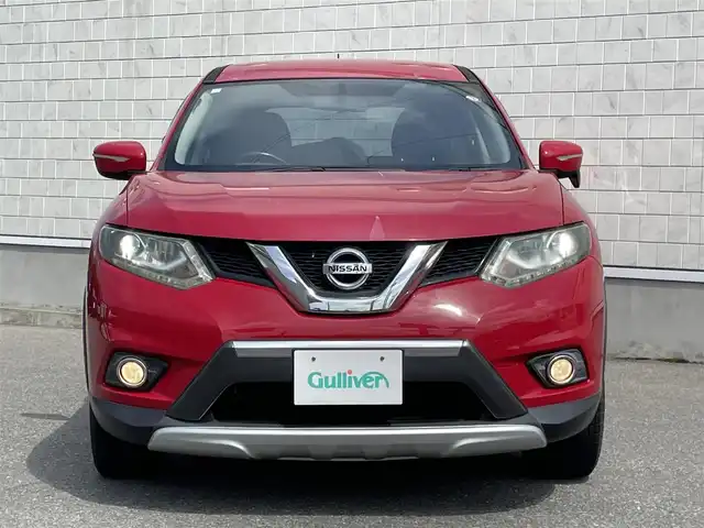 日産 エクストレイル 20X 山形県 2014(平26)年 13.3万km バーニングレッド 4WD/純正SDナビ/・フルセグTV/AM/FM/CD/DVD/Bluetooth/アイドリングストップ/横滑り防止装置/盗難防止装置/HIDヘッドライト/オートライト/フロントフォグランプ/合皮シート/シートヒーター（D/N席）/バックカメラ/純正フロアマット/純正ドアバイザー/ETC/夏タイヤ積み込み/保証書/取扱説明書